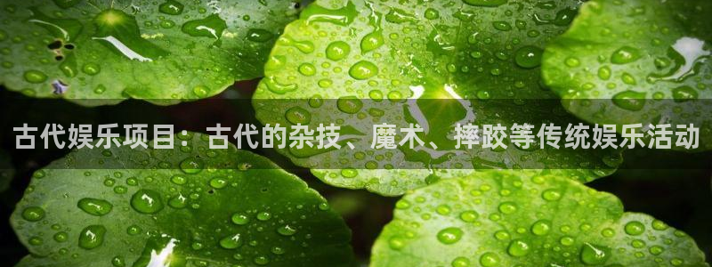 焦点娱乐体育游戏：古代娱乐项目：古代的杂技、魔术、摔跤等传统娱乐活动