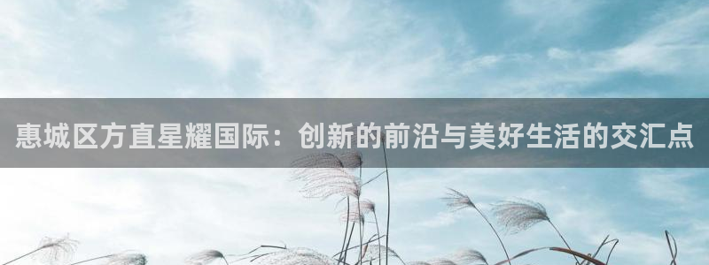 焦点娱乐app新版上线体验.游戏更新入口.中国：惠城区方直星耀国际：创新的前沿与